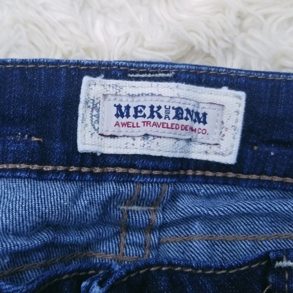 Mek DNM Moscow slim boot dark wash jeans 28 - Picture 5 of 8